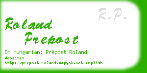 roland prepost business card