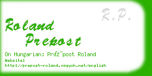roland prepost business card